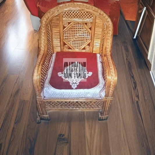 Cane Bamboo Sofa Chair,Kursi for Garden,Living Room,Home, Dining Room, Bedroom