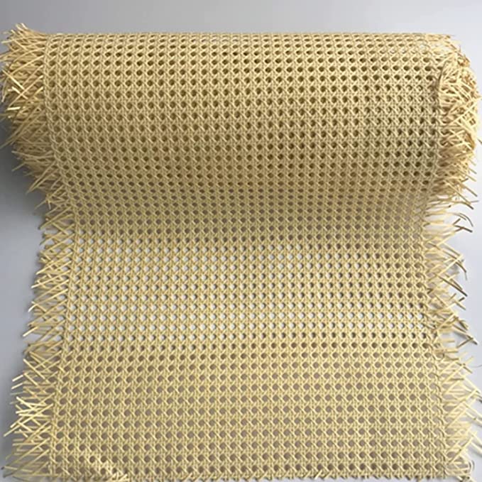PVC Plastic Cane Webbing Mat Roll - Durable, Versatile Cane Mesh for Home Furniture & DIY Projects(18inch*144 inch)