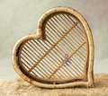 Cane Heart-Shaped Posing Basket: Newborn & Sitter Baby Photography Prop