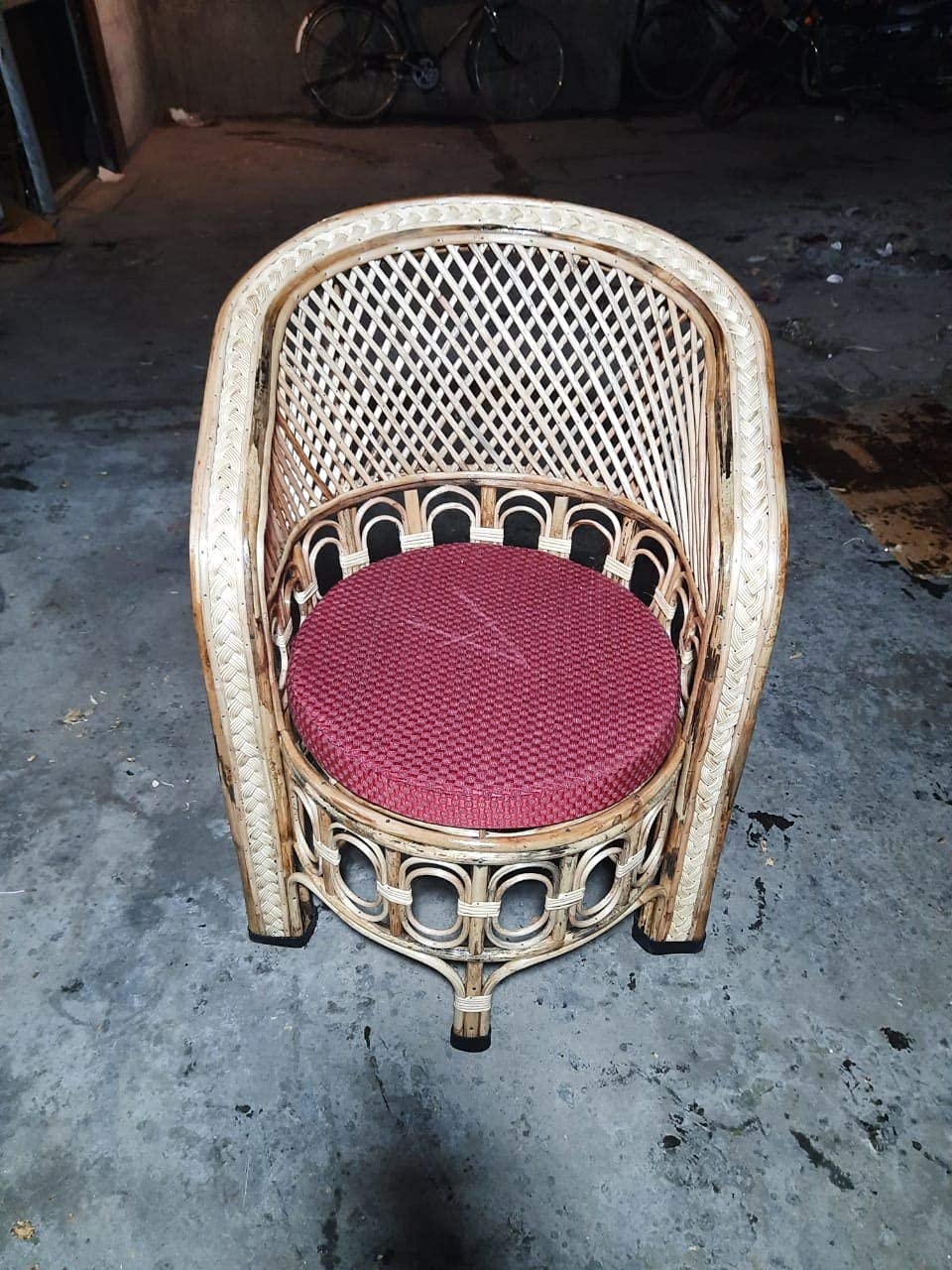 Cane Bamboo Sofa Chair,Kursi for Garden ,Living Room, Dining Room, Bedroom, Office, Outdoor,Cafe,Restaurant Balcony