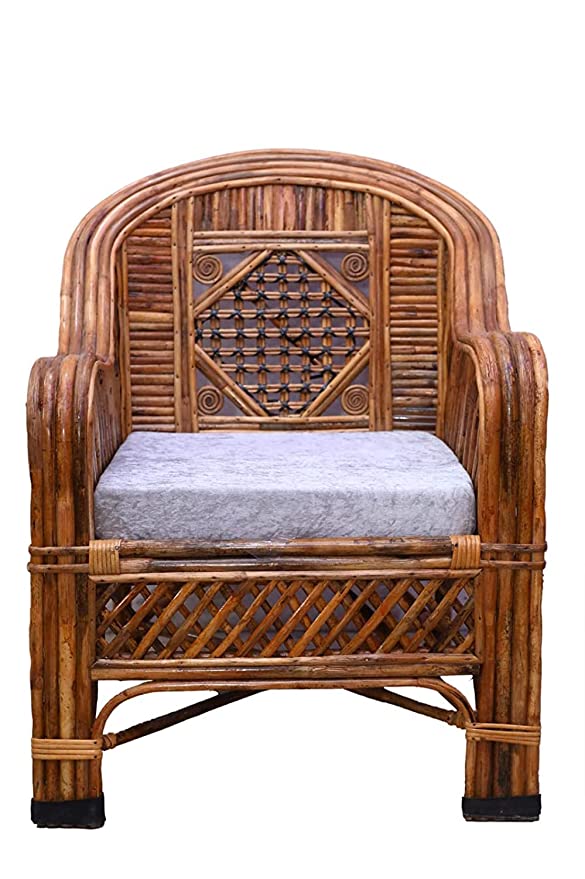 Cane Sofa Set with Table (Type - 3 Sitter + 2 No. Single Chair + 1 Center Table)