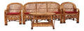 Cane Sofa Set with Table (Type - 3 Sitter + 2 No. Single Chair + 1 Center Table)