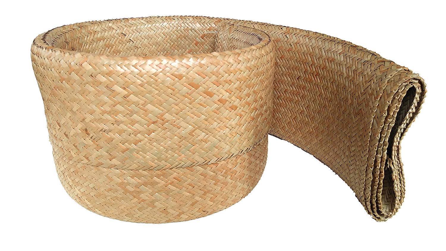 Rectangular Rattan Double/Triple Natural Weaving Cane Mats for Sleeping (Brown, Medium)