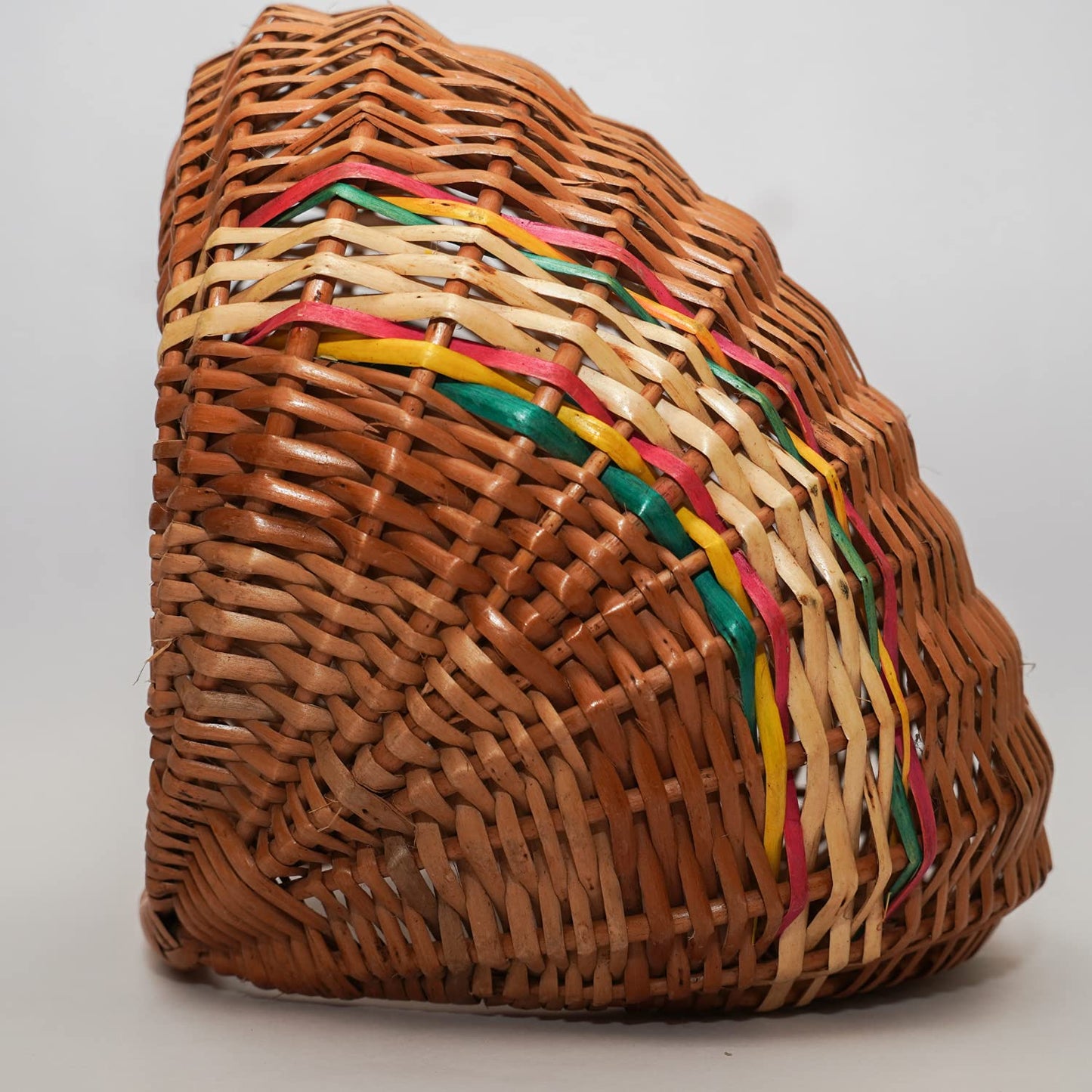 Cane Multipurpose Pooja Basket |Flower Baskets | Hamper Baskets | Fruit Basket | Vegetable Basket | Basket for Gift Hamper | Wicker Basket | Rattan Basket (12 inch)