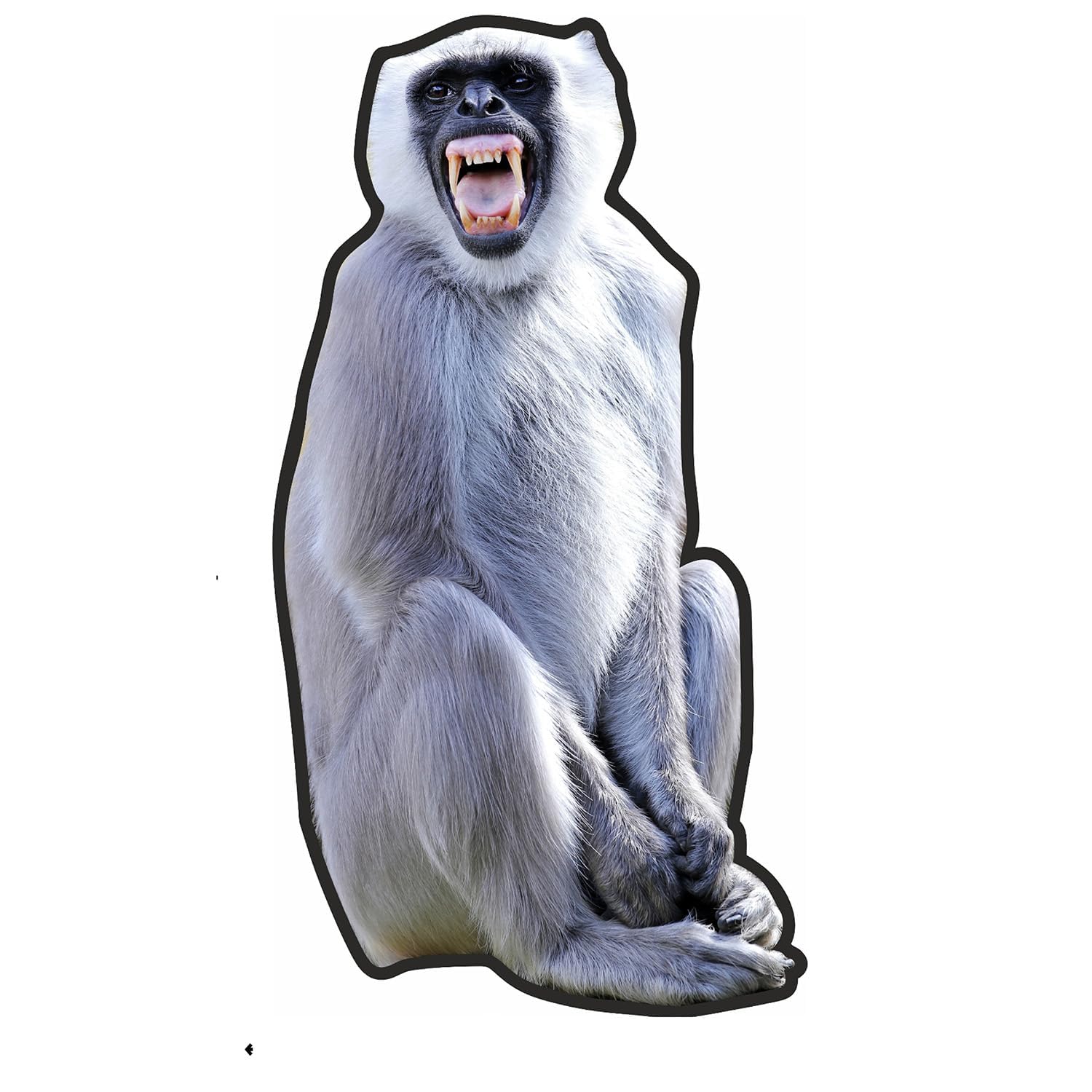 Langoor Monkey Cutout Wall Sticker - Scare Away Monkeys