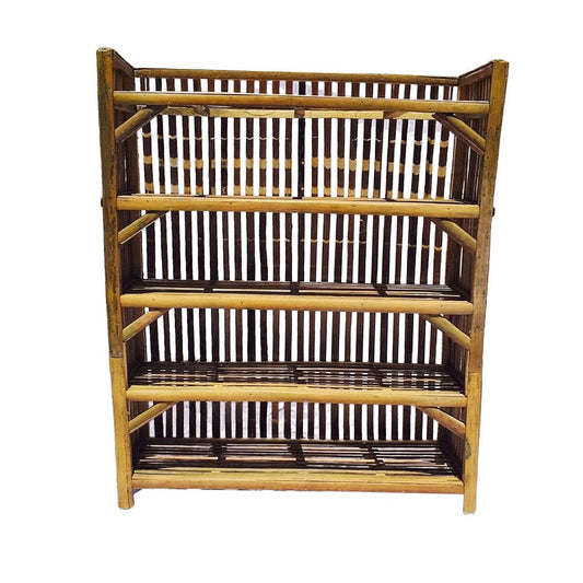 Bamboo Rack Books and Shoes (Brown)