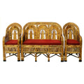 Bamboo Cane Sofa Set with Table - 5 Seater Sofa Set with Table
