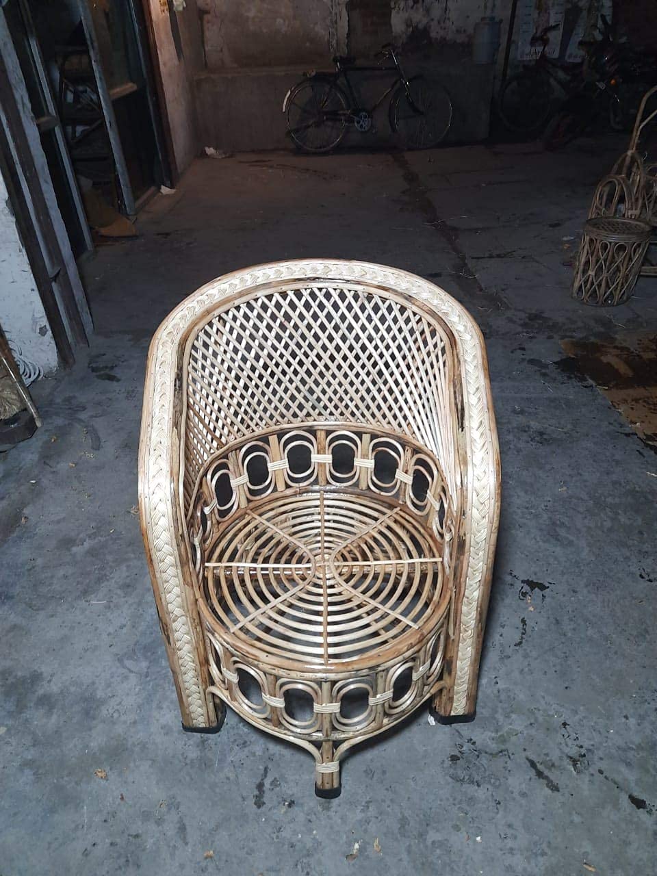 Cane Bamboo Sofa Chair,Kursi for Garden ,Living Room, Dining Room, Bedroom, Office, Outdoor,Cafe,Restaurant Balcony