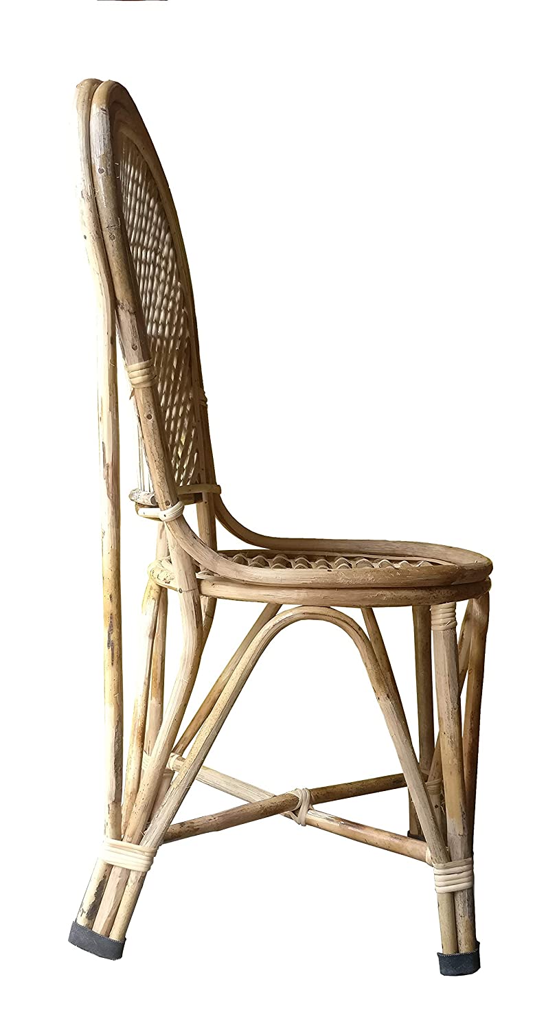 Cane Dining Chair with Cushion | Office | Balcony | Garden | Livingroom | Indoor & Outdoor Chair for Adults