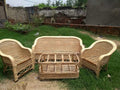 Cane Sofa Set with Table (Type - 3 Sitter + 2 No. Single Chair + 1 Center Table)