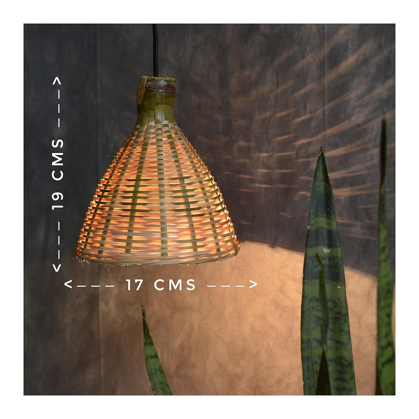 Handmade Bamboo Hanging Lamp Shade for Dining Room, Living Room, Corrido, Bar, Restaurant, Coffee house,Ceiling Lamp Shade