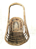 Cane Swing Chair with Cushion and Chain