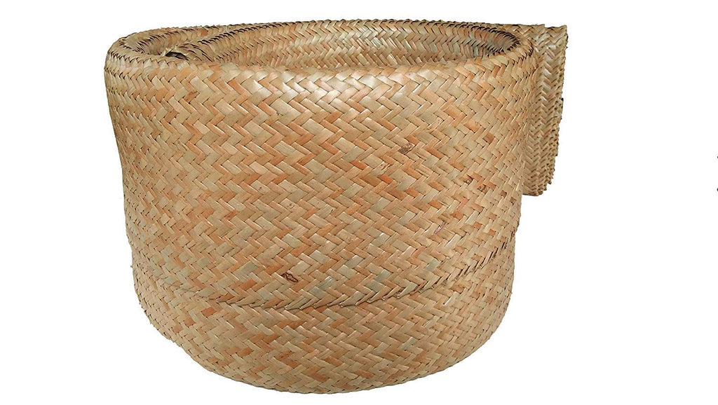 Rectangular Rattan Double/Triple Natural Weaving Cane Mats for Sleeping (Brown, Medium)
