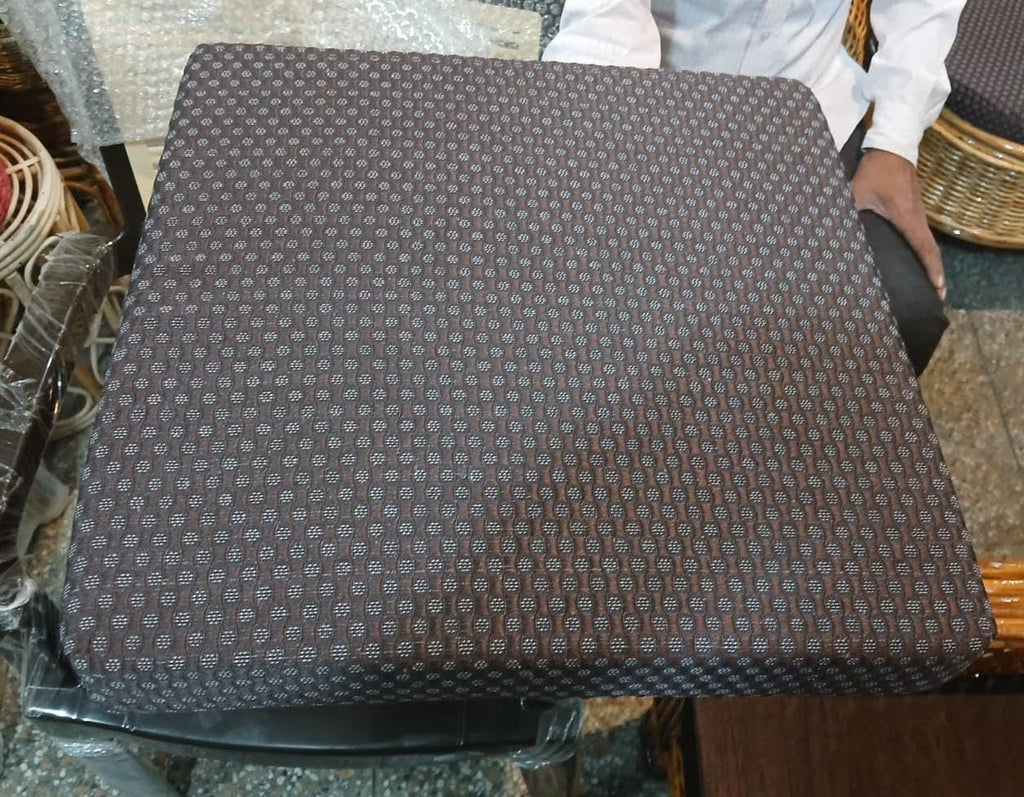 Sofa Seat Cushion with Zip Cover – 22x21x5 Inch | High-Density 32 Foam Gaddi for Chair & Sofa | Comfortable & Durable (Brown)
