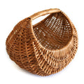 Bamboo Eco-Friendly Multiutility Wicker Farmer's Basket (21 x 14.5 x 10 cm, Natural)