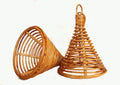 Handcrafted Cane Lamp Shades Ceiling Light Set of 2