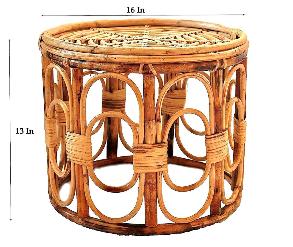 Cane Chair with Small Table for Living Room, Home, Dining Room, Bedroom, Kitchen, Office, Outdoor & Garden