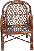 Cane Living Room, Arm, Lawn Chair with Cushion