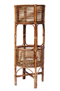 Handmade Bamboo Cane Wooden Planter Stand for Home, Living Room, Balcony, Indoor, Outdoor Garden, Flower Pot
