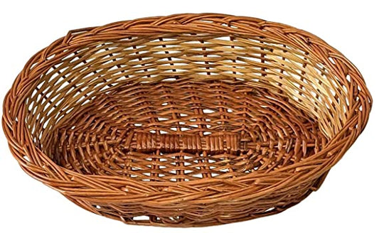 Cane Oval Deep Basket for Gift & Wedding Packaging (Pack of 2)