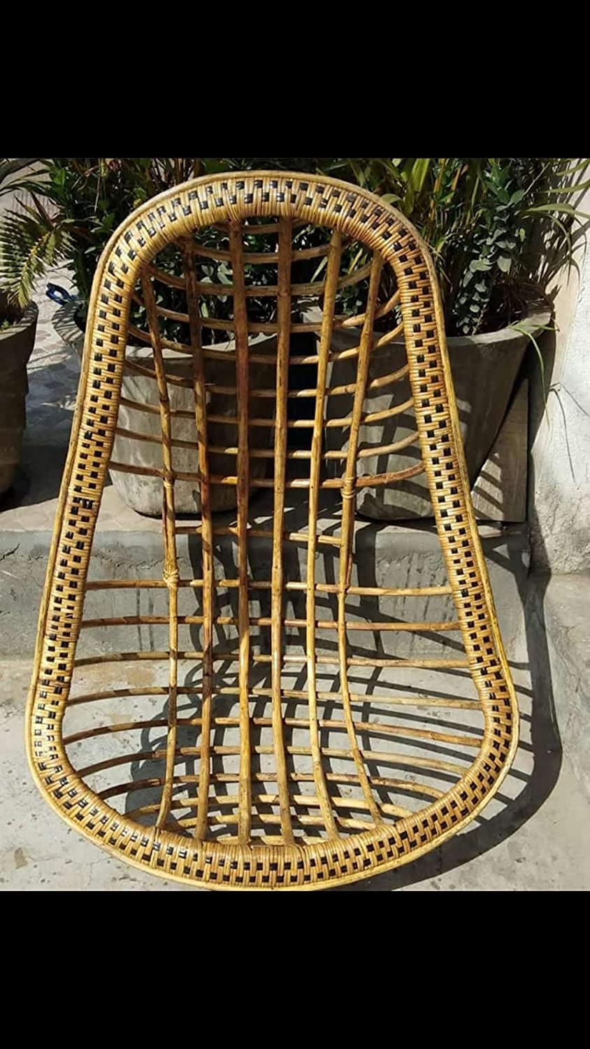 Cane Jhula Jali | Brown | Swing Chair | Handicraft & Eco-Friendly for Balcony