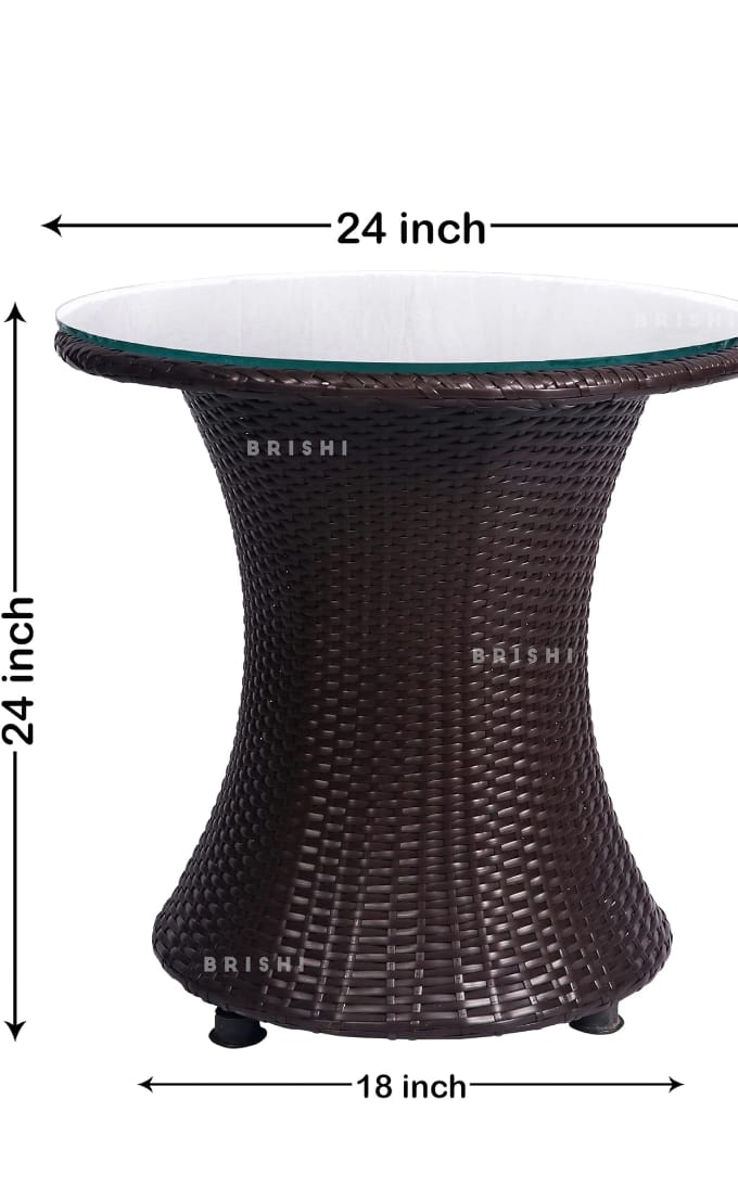 Garden Patio Seating Chair and Table Set Outdoor Balcony Garden Coffee Table Set Furniture with 1 Table and 2 Chairs Set (brown)
