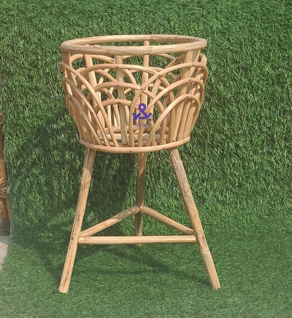 Cane Plant Stand: Balcony, Garden, Home Decor - Indoor/Outdoor