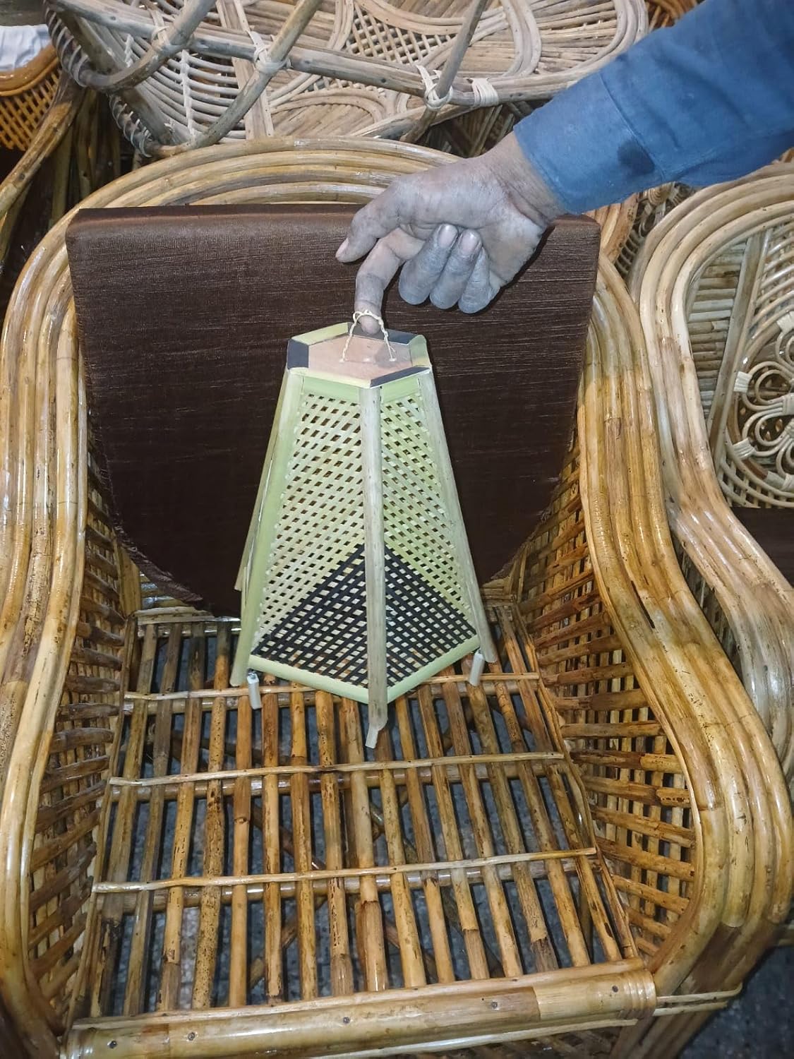 Bamboo Pendant Lamp Shade for Home, Bars, Restaurants & Coffee Houses