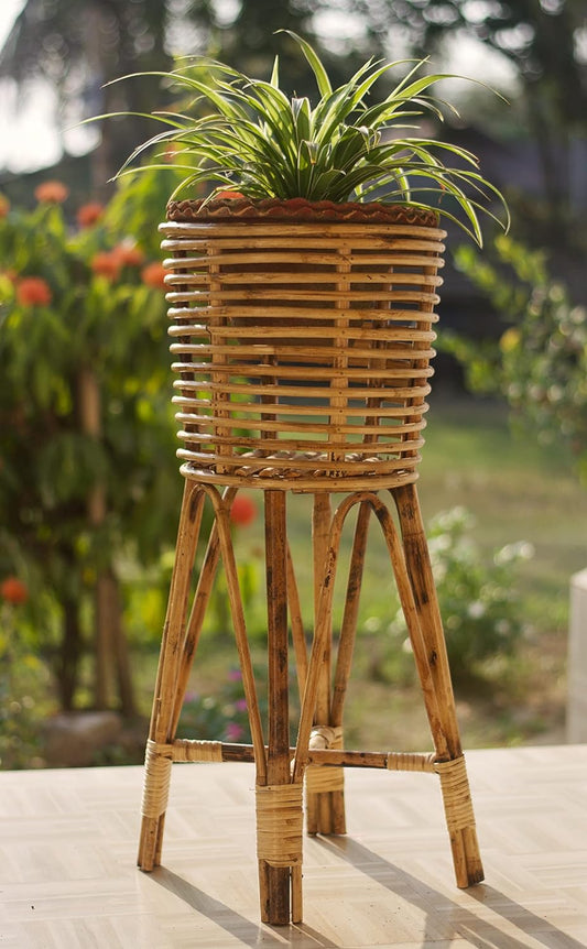 Cane Planter Stand for indoor Plants,Home,Garden,Balcony,Living Room