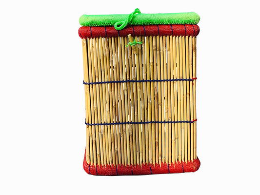 Cane Bamboo Laundry Basket Small - Multicolor