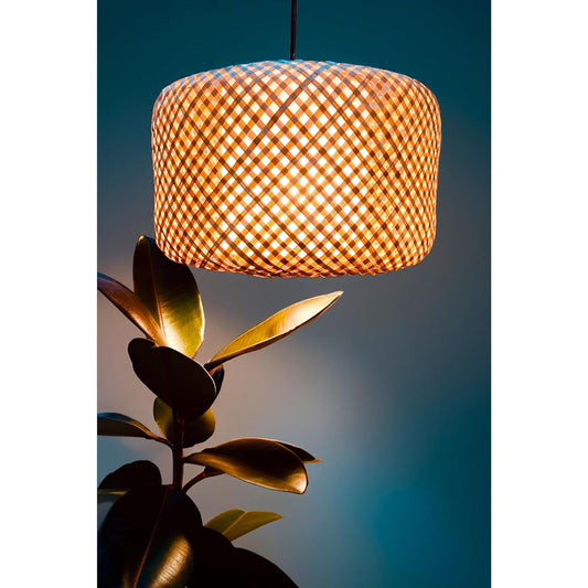 CRAFTCANE Bamboo Hanging Lamp Shades,Pendent Lamp Shade,Hanging Lights for Dining Room, Living Room,Hotel,Cafe,Home Corrido, Bar, Restaurant, Coffee house (classic)
