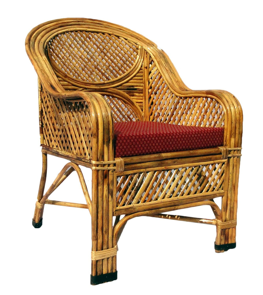 Cane Sofa Set with Table (Type - 3 Sitter + 2 No. Single Chair + 1 Center Table)