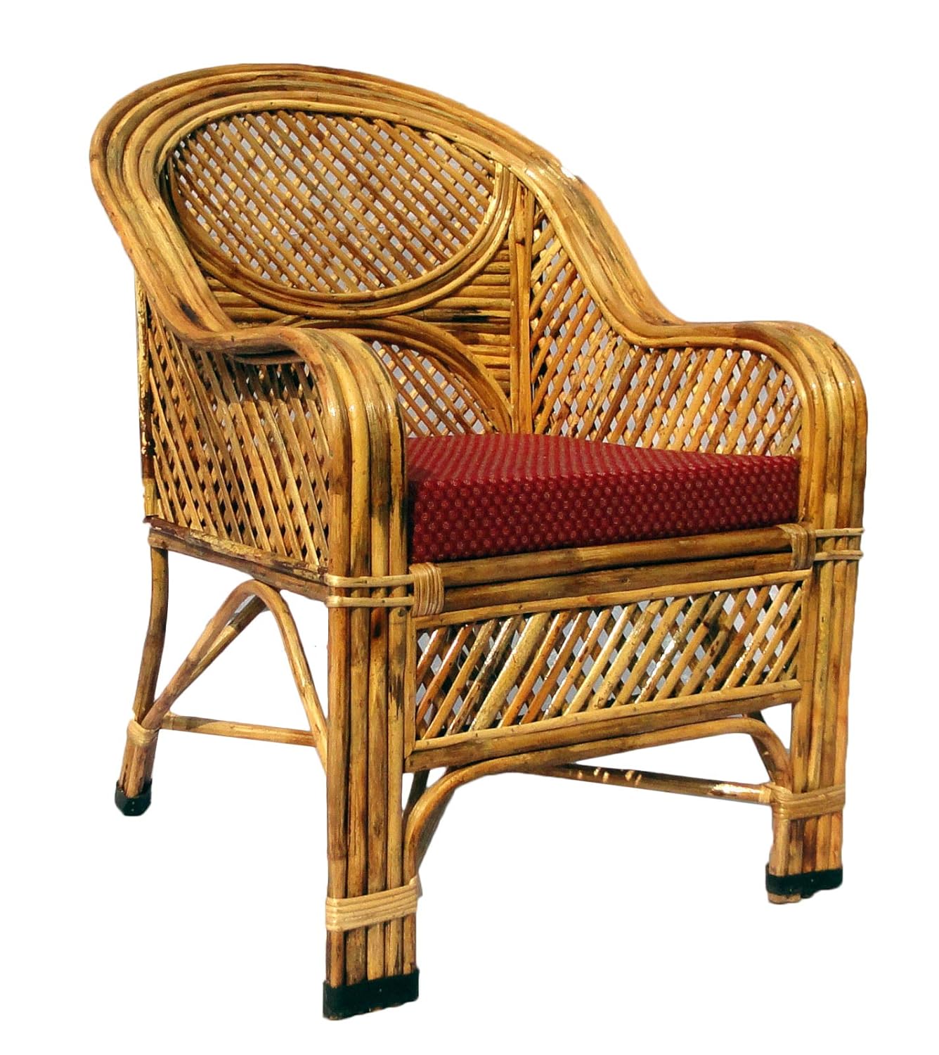 Cane Sofa Set with Table (Type - 3 Sitter + 2 No. Single Chair + 1 Center Table)