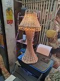 Bamboo Cane Table Lamp Shade for Living Room, Bedroom,Bedside Lamp Side Table Lamp for Living Room & Bedroom (Without Bulb) Pack of 1