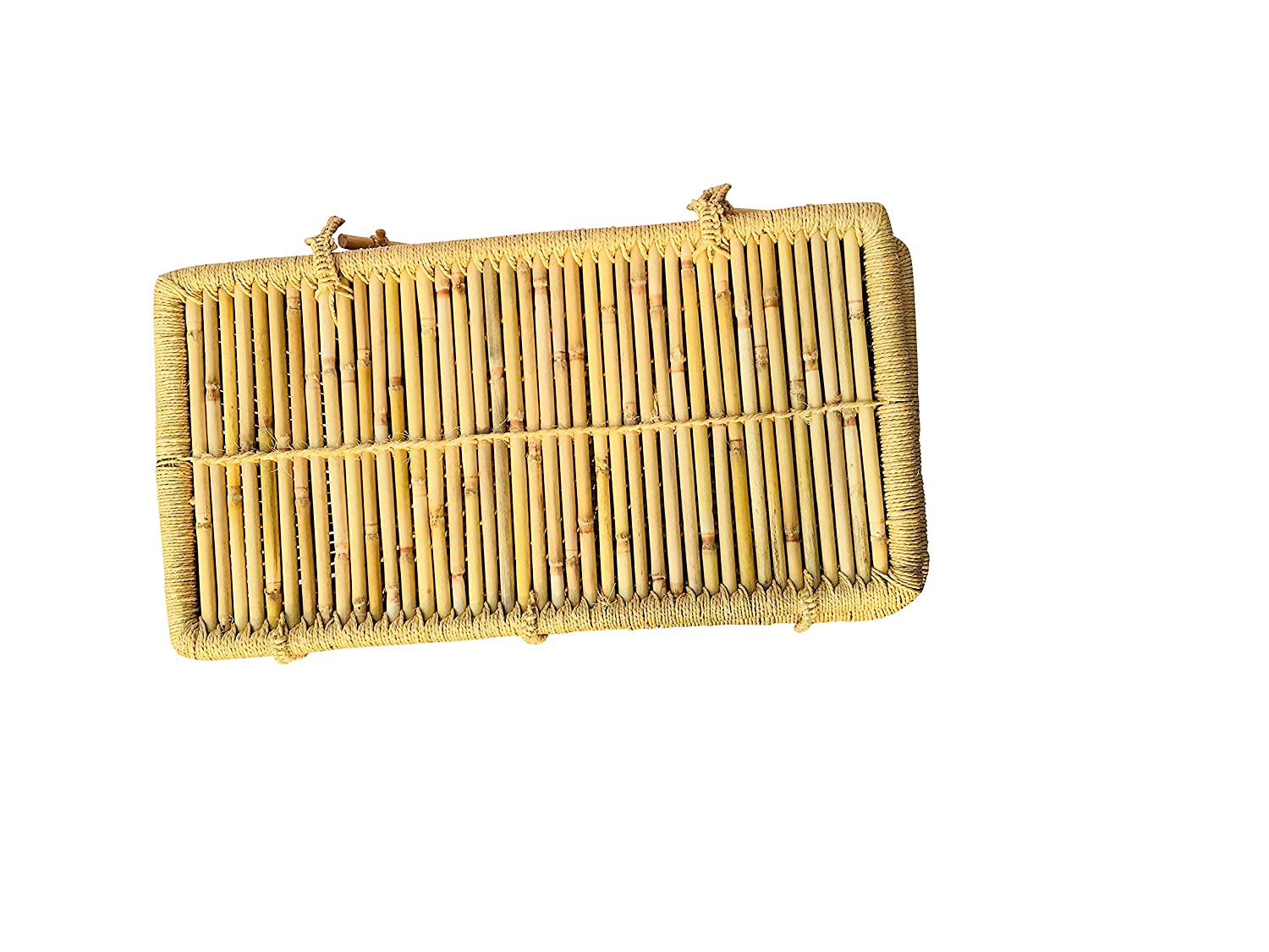 Cane Bamboo Laundry Basket 75x42x49 CM - Multicolor