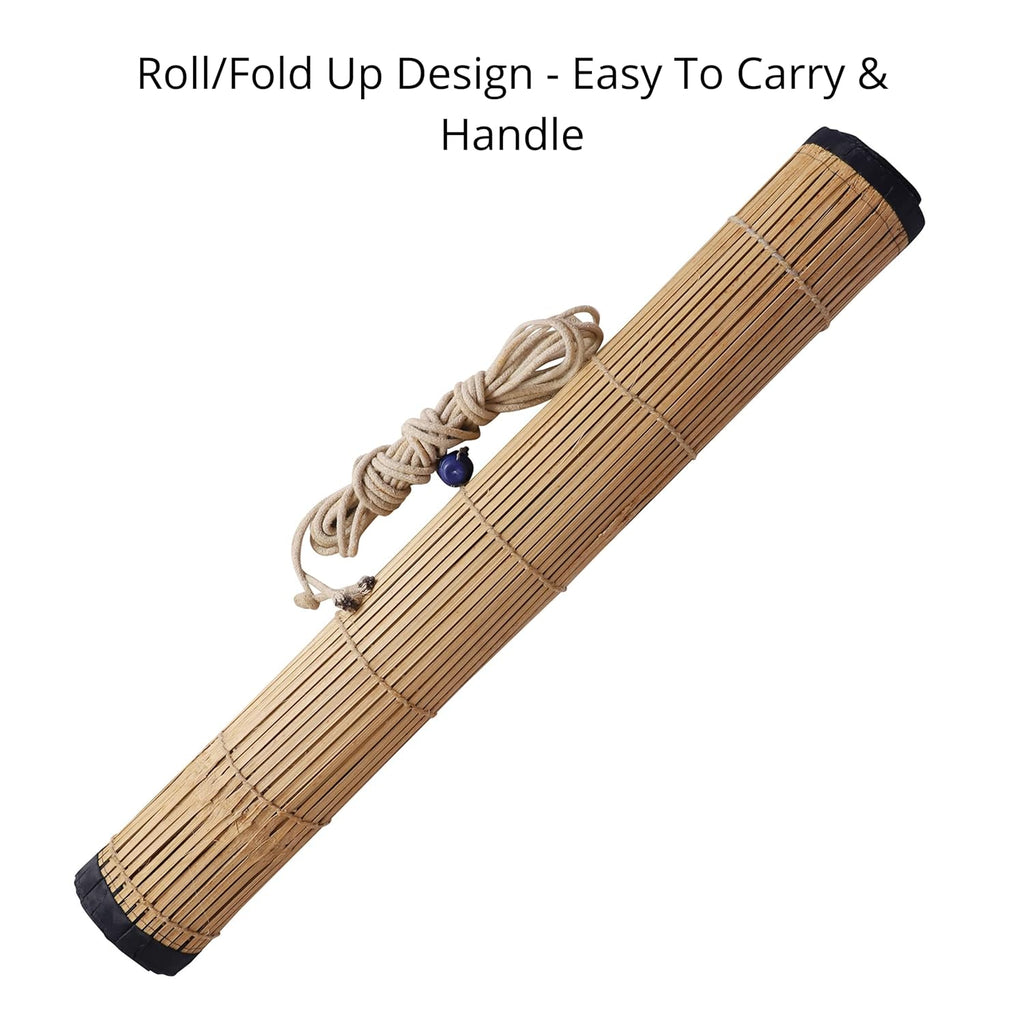 Bamboo Chick Blinds, Balcony Blinds For Sun Protection, Chick/Curtain for Balcony, Windows, Outdoors, Door, Kitchen (5 Feet Width X 5 Feet Height)