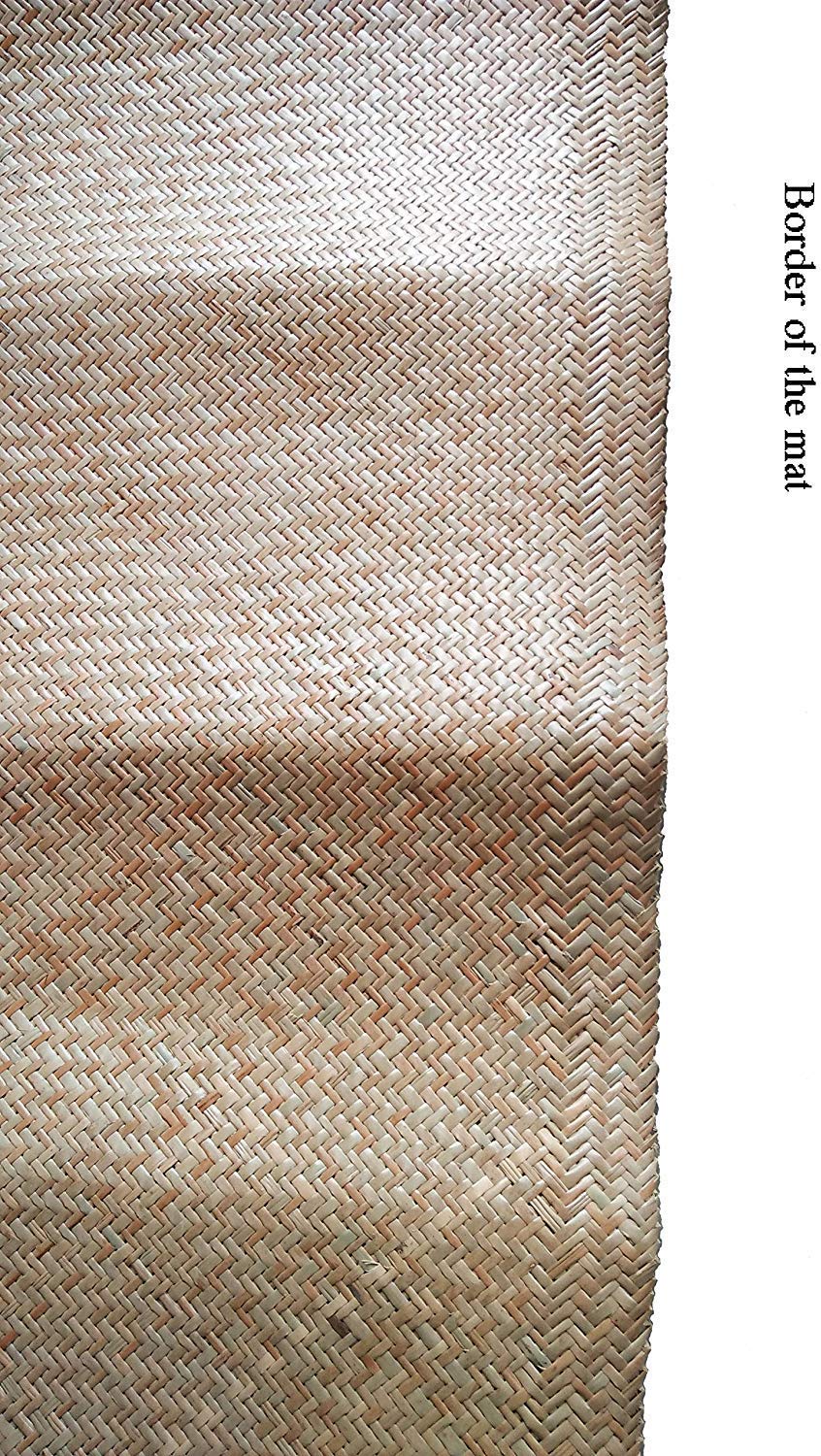 Rectangular Rattan Double/Triple Natural Weaving Cane Mats for Sleeping (Brown, Medium)