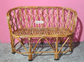 Durable Cane Two-Seater Sofa – Perfect for Homes, Living Rooms, Studios, Cafes, Resorts, Hotels, and Balconies