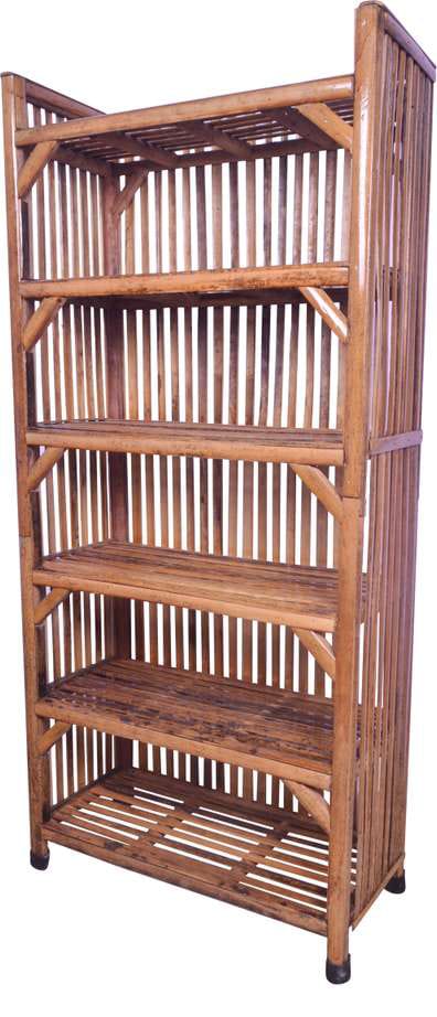 6 Tier Bamboo Storage Rack – 60x30x125 cm Multipurpose Wooden Shelf for Kitchen, Home, Office, Books, Shoes & More – Fully Assembled