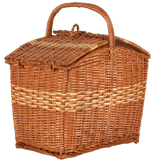 Cane Laundry Basket, Picnic Basket, Toy Basket, Multipurpose Basket with Handle
