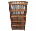 6 Tier Bamboo Storage Rack – 60x30x125 cm Multipurpose Wooden Shelf for Kitchen, Home, Office, Books, Shoes & More – Fully Assembled