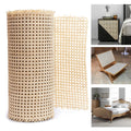 Cane 18" Wide | Rattan Cane Webbing roll | Net Open Weave Wicker Cane Webbing Material for Cabinet, Door,Rattan Cane Mesh Roll for Home Furnishing (9 FEET)