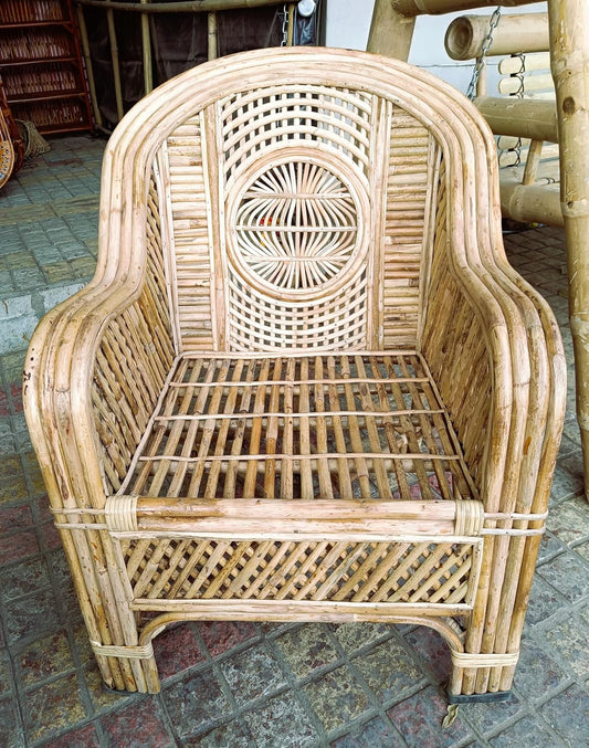 CRAFTCANE Cane livingroom Chair,Kursi for Garden,Sofa Chair,Home, Lawn, Porch, Bedroom, Office, Outdoor,Cafe,Restaurant Balcony(fl)