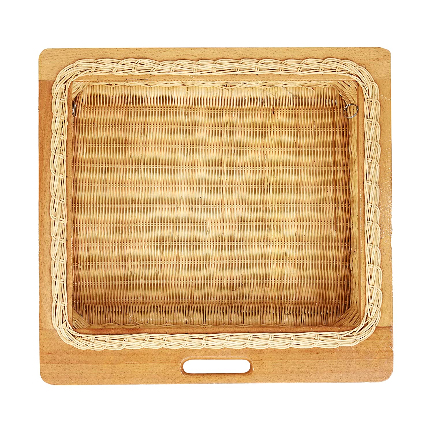 Bamboo Cane Basket For Modular Kitchen | Food Storage Basket, Basket For Onion, Potato, Food Storage Basket - 16x8x20 Inch