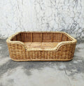 Bamboo Cane Pet Bed For Dogs and Cats with Foam (Weaving)36" x 24" x 7"