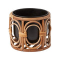 Handwoven Cane Table Planter Holder – Indoor & Outdoor Décor (Pack of 2)