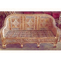 Cane Three Seater Sofa,Sofa couch for Home, Living Room, Garden,Office, Resort, Hotels with Cushion(model star)