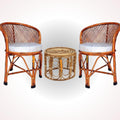 Cane Chairs with Cushion & Table – Perfect for Home, Office, Cafes & Restaurants(pack of 2 with table)
