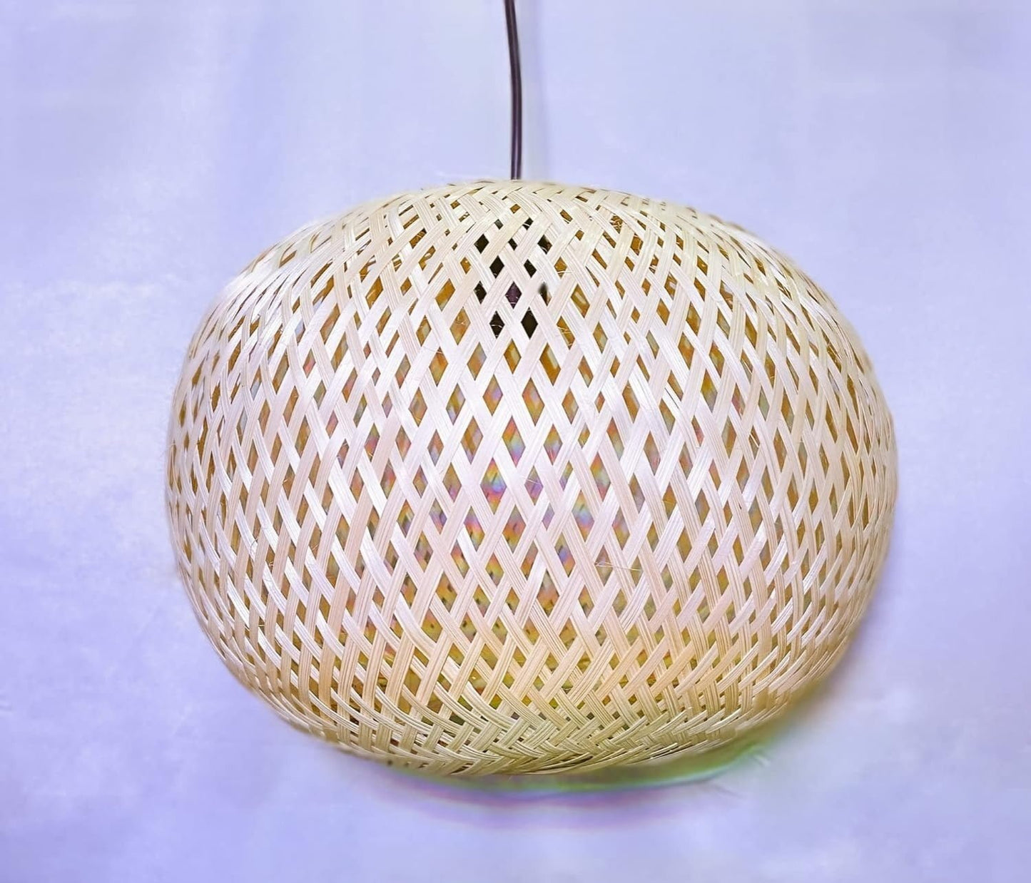 Handmade Bamboo Hanging Lamp Shade|Ceiling Lamp Shade | Rattan Lamp Shade | Bamboo Pendant Lamp Shade | Perfect For Living Room/Home/Hotel/Cafe/Restaurant