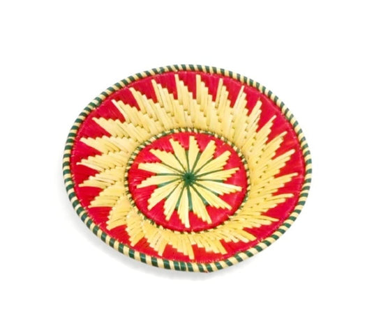 Natural Grass Fruit Basket,Vegetables Basket,Roti Basket,Kitchen Storage Basket, (Multicolour)